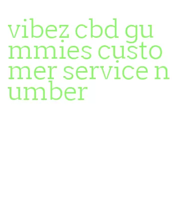 vibez cbd gummies customer service number