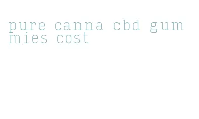 pure canna cbd gummies cost
