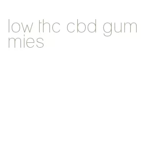 low thc cbd gummies