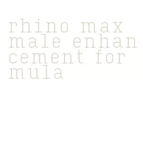 rhino max male enhancement formula