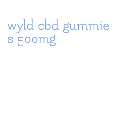 wyld cbd gummies 500mg