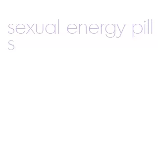 sexual energy pills