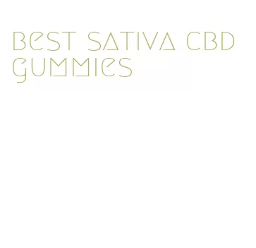 best sativa cbd gummies