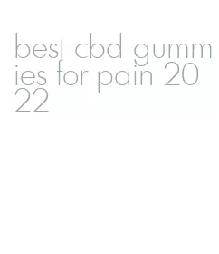 best cbd gummies for pain 2022