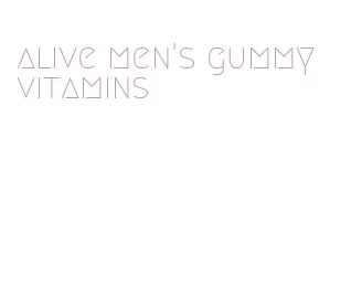 alive men's gummy vitamins