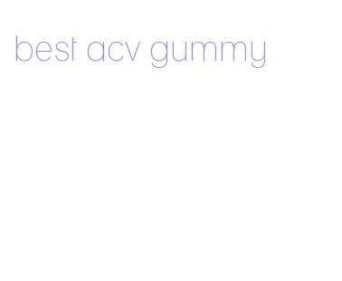 best acv gummy