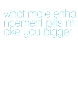 what male enhancement pills make you bigger