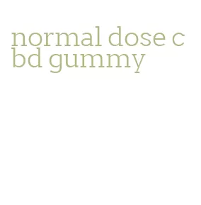 normal dose cbd gummy