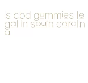 is cbd gummies legal in south carolina