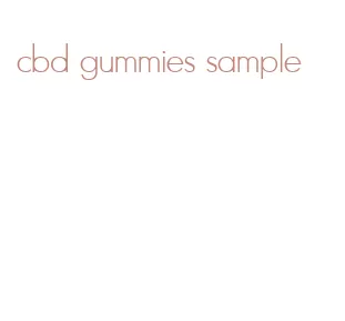cbd gummies sample