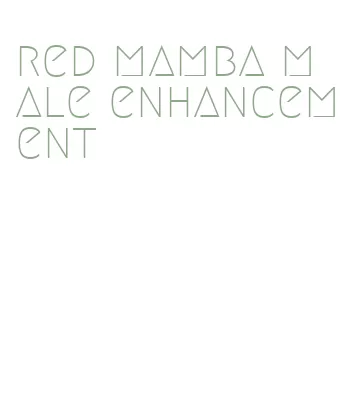 red mamba male enhancement