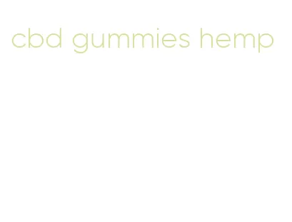 cbd gummies hemp