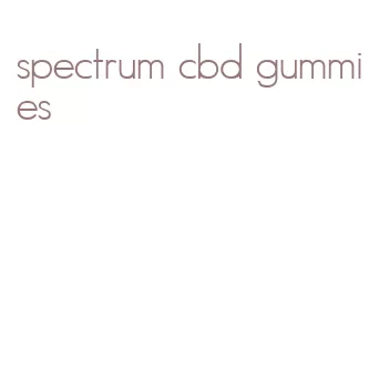 spectrum cbd gummies