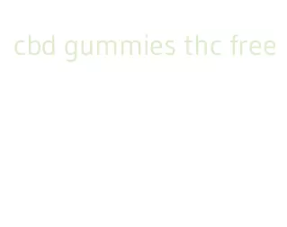 cbd gummies thc free