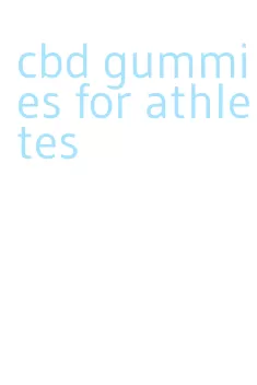 cbd gummies for athletes