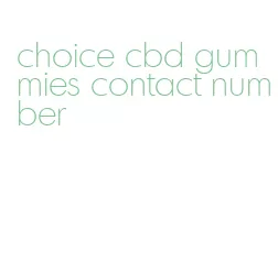 choice cbd gummies contact number