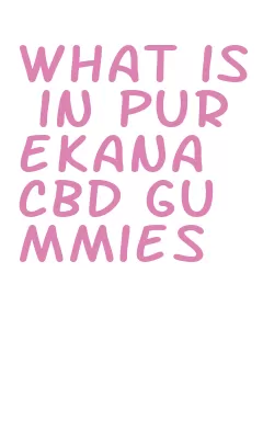 what is in purekana cbd gummies