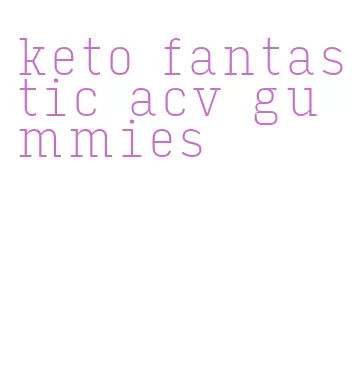keto fantastic acv gummies