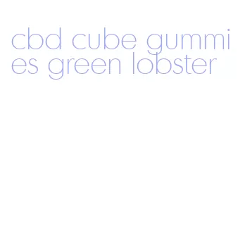 cbd cube gummies green lobster