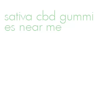sativa cbd gummies near me