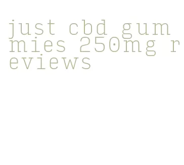 just cbd gummies 250mg reviews
