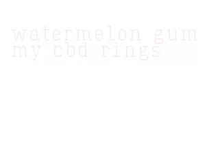 watermelon gummy cbd rings