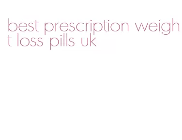 best prescription weight loss pills uk