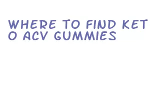 where to find keto acv gummies