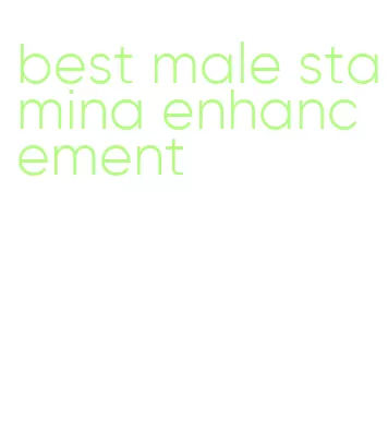 best male stamina enhancement
