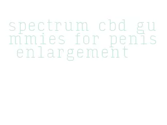 spectrum cbd gummies for penis enlargement