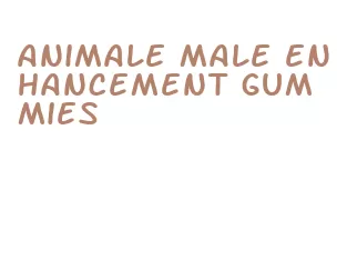 animale male enhancement gummies