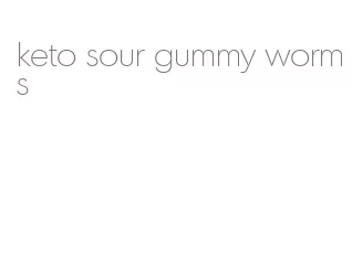 keto sour gummy worms
