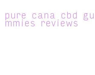 pure cana cbd gummies reviews