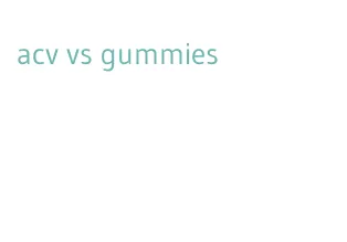 acv vs gummies