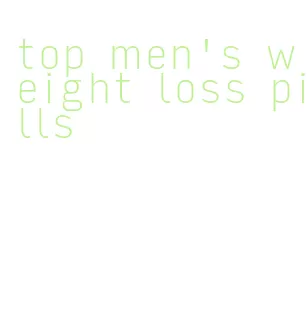 top men's weight loss pills