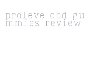 proleve cbd gummies review