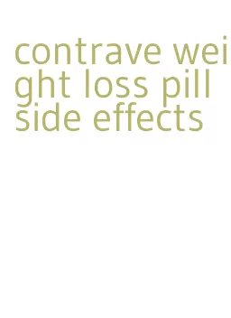 contrave weight loss pill side effects
