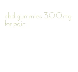 cbd gummies 300mg for pain