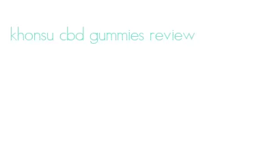 khonsu cbd gummies review