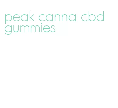 peak canna cbd gummies