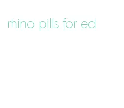 rhino pills for ed