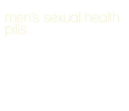 men's sexual health pills