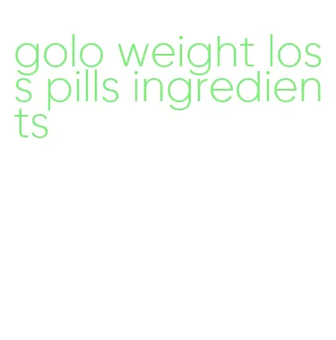 golo weight loss pills ingredients