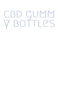 cbd gummy bottles