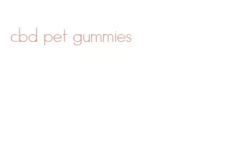 cbd pet gummies