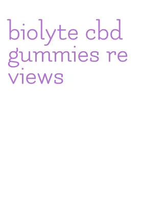 biolyte cbd gummies reviews