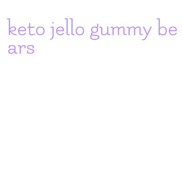 keto jello gummy bears