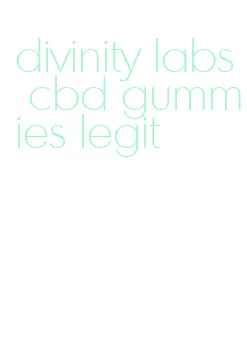 divinity labs cbd gummies legit