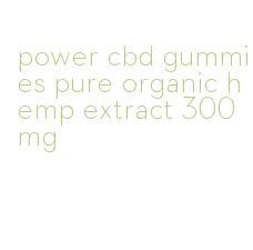 power cbd gummies pure organic hemp extract 300mg