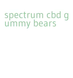 spectrum cbd gummy bears